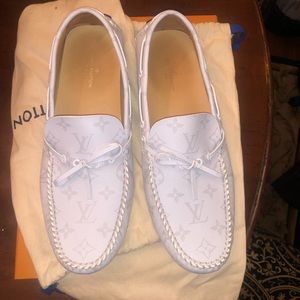 Louis Vuitton men’s moccasin monogram loafers